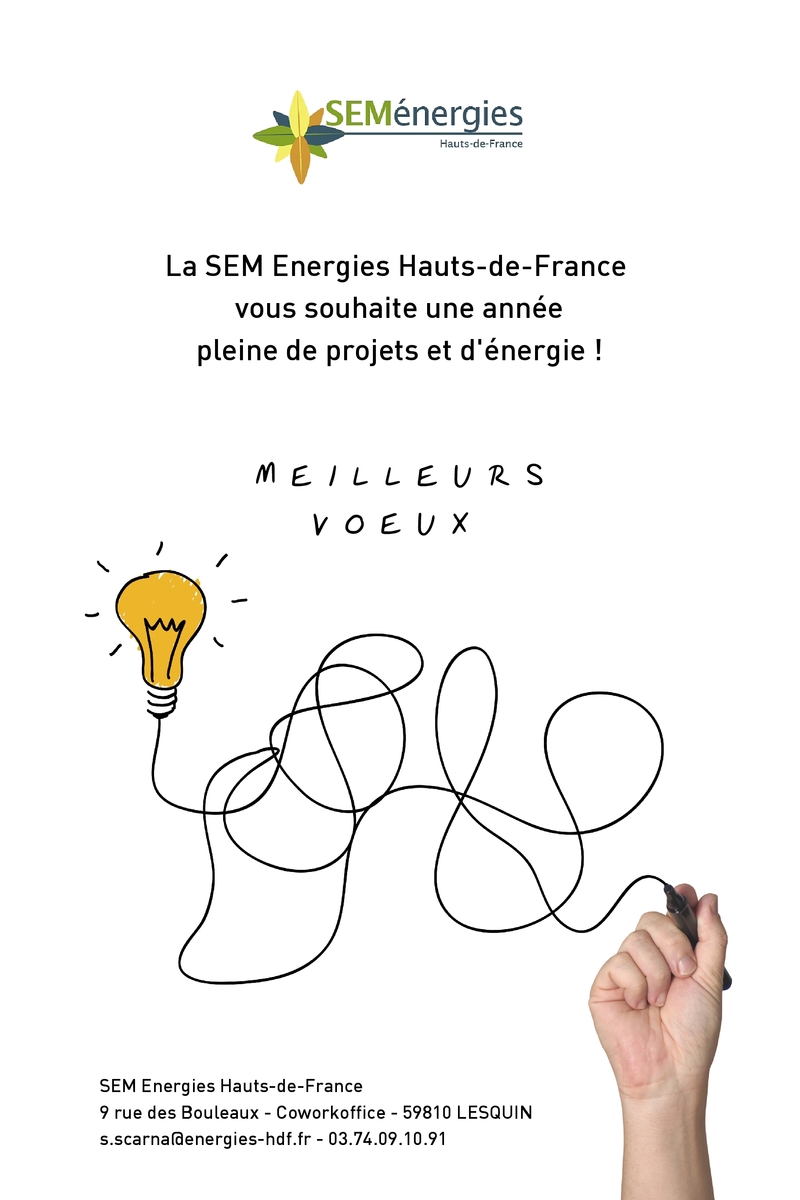 Carte de vœux SEM Energies HDF